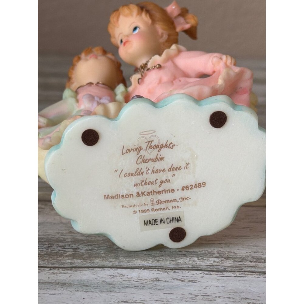 Roman Inc “Loving Thoughts Cherubim” Figurine 3-Pc Lot Emily Best Friends w/Box - Picture 14 of 16
